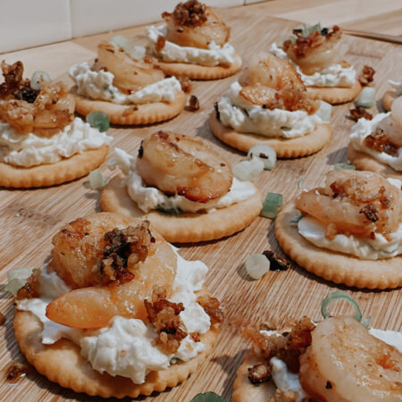 garlic butter shrimp crackers